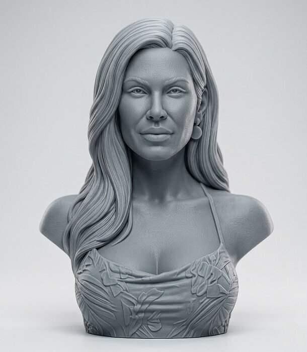 Kendra Lust bust 3D 3DM Model — view 4
