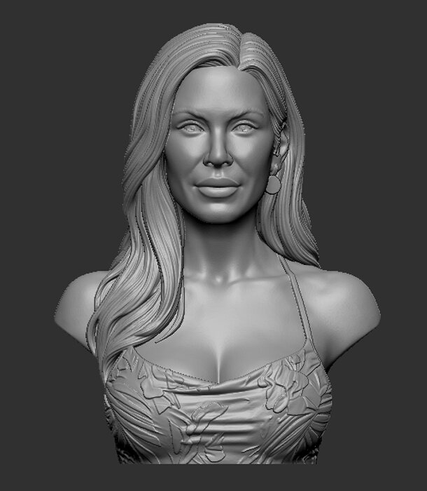 Kendra Lust bust 3D 3DM Model — view 8