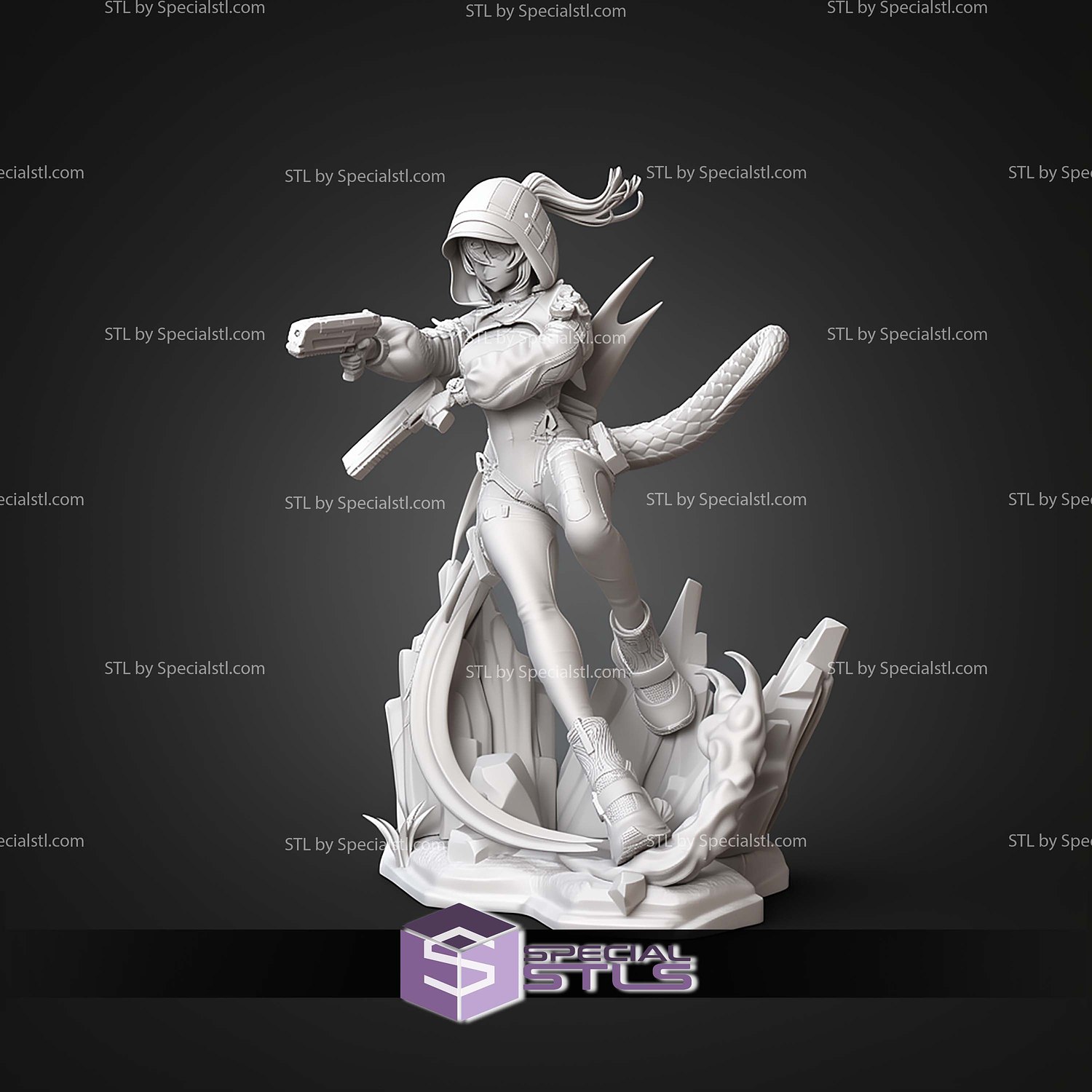 Fluorite Arknights Endfield Game 226mm STL Files 3D Model — view 2
