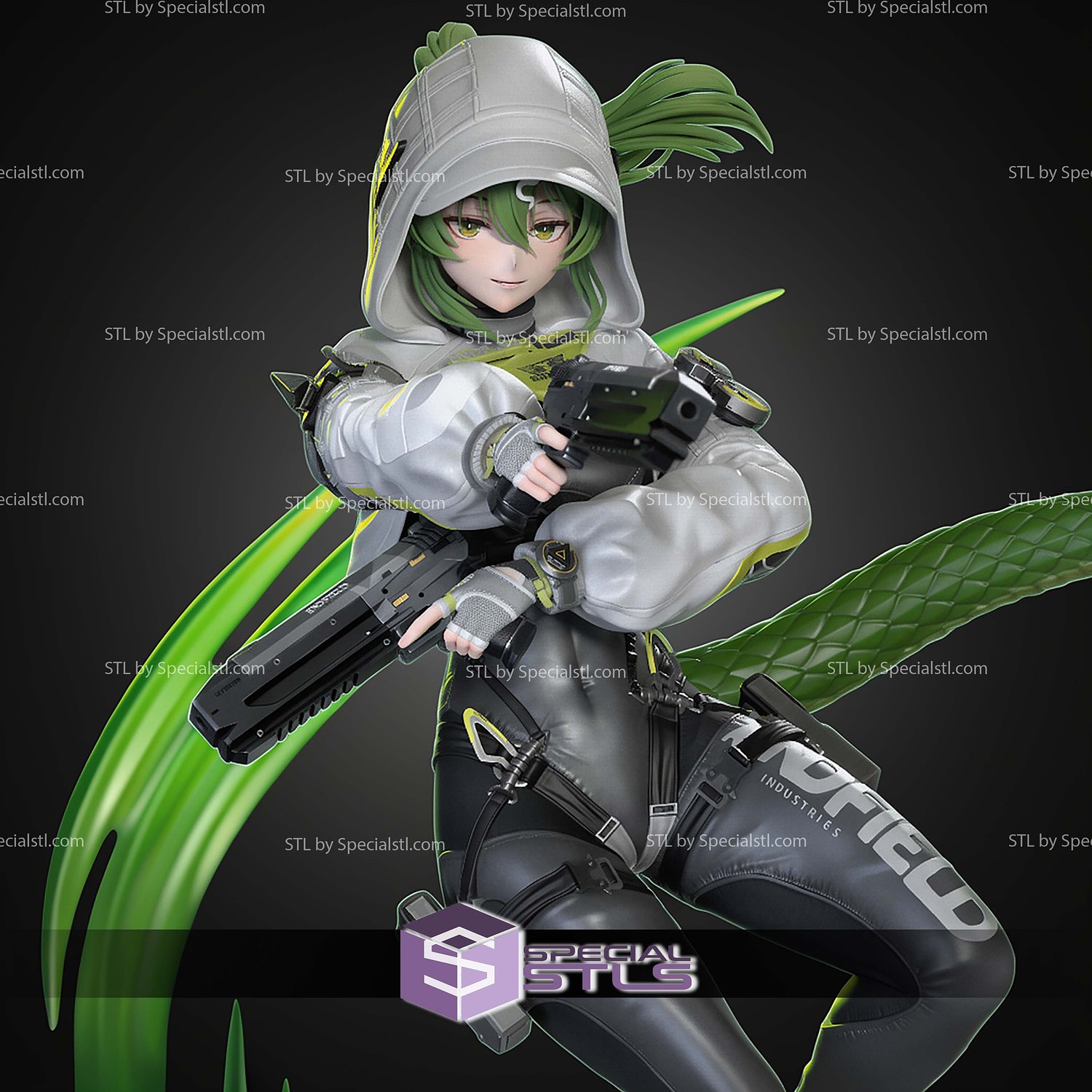 Fluorite Arknights Endfield Game 226mm STL Files 3D Model — view 3