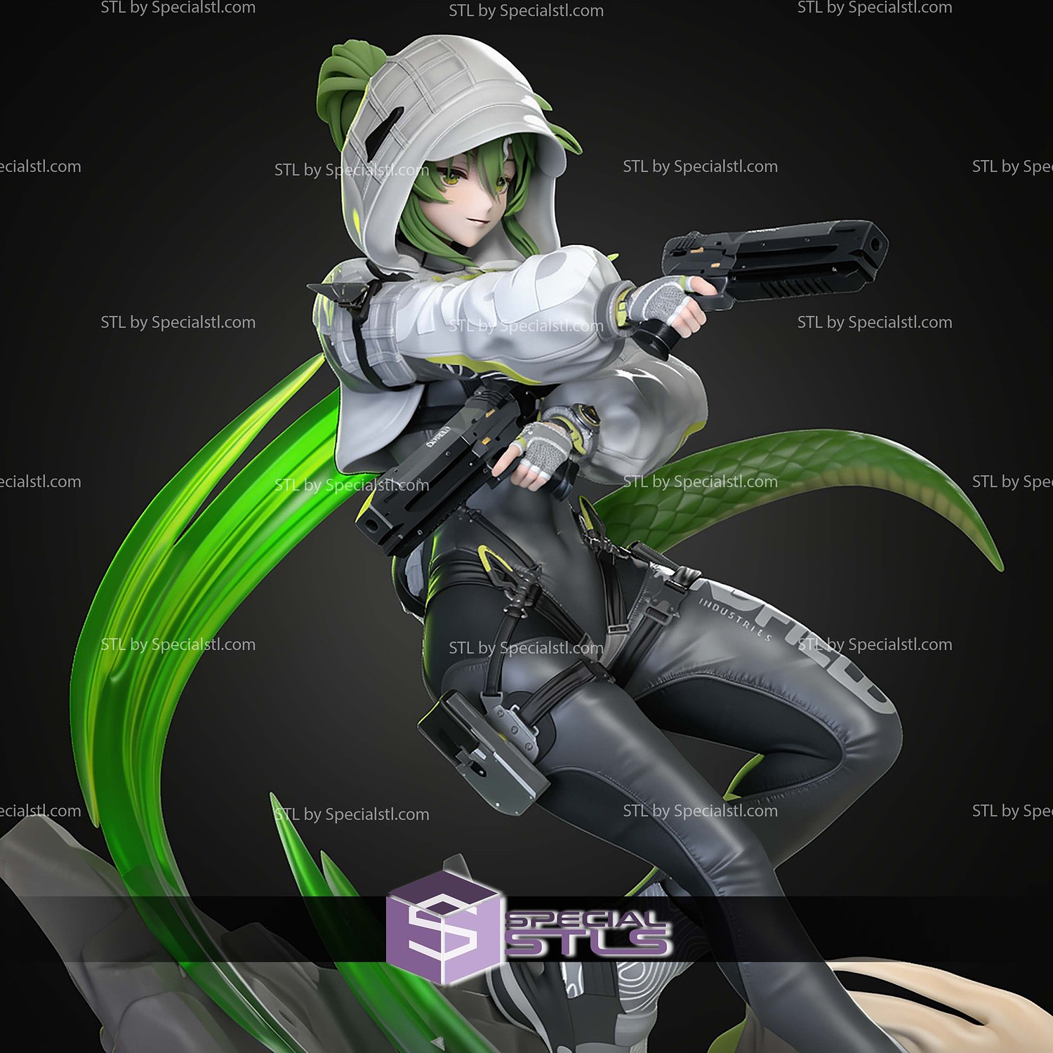 Fluorite Arknights Endfield Game 226mm STL Files 3D Model — view 4