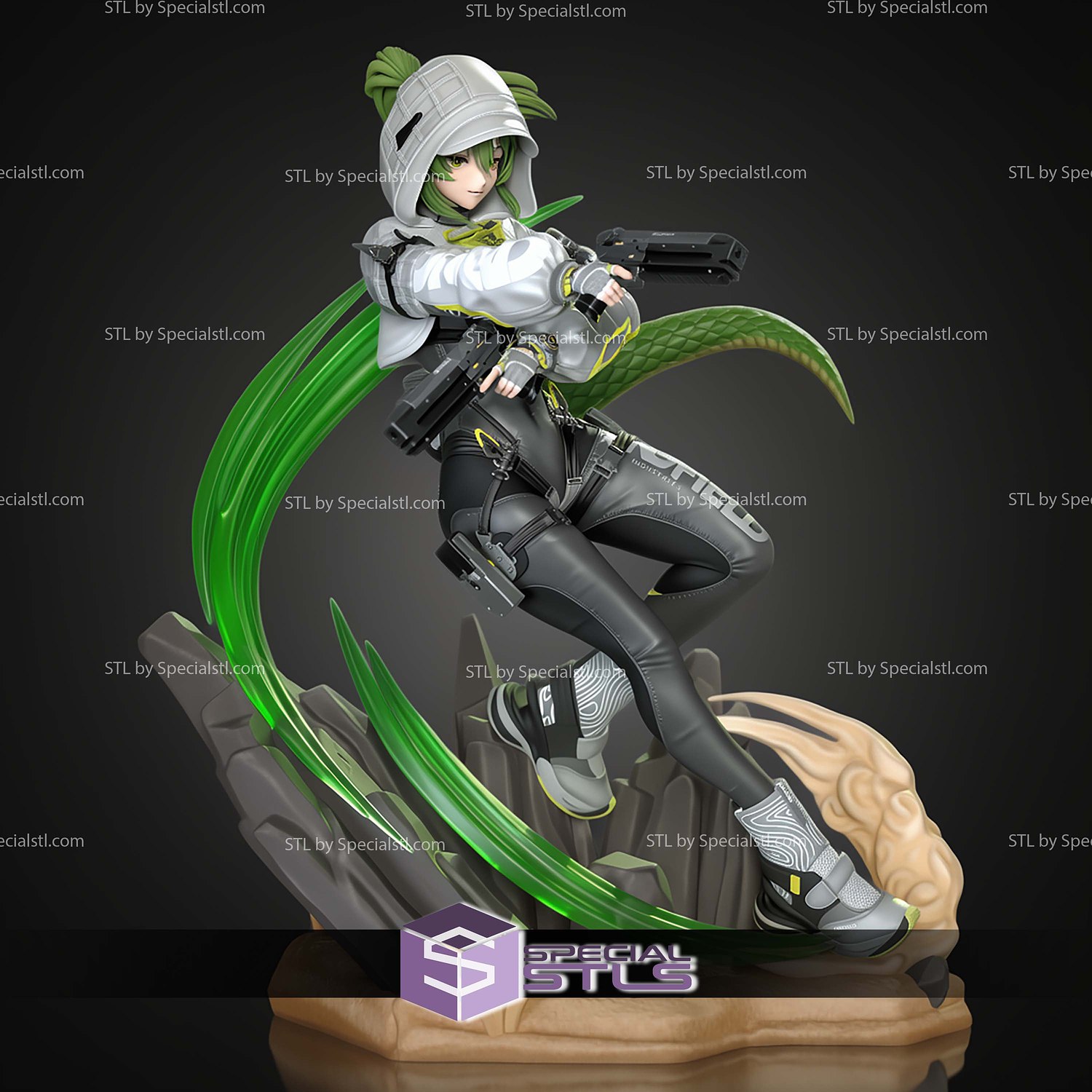 Fluorite Arknights Endfield Game 226mm STL Files 3D Model — view 5
