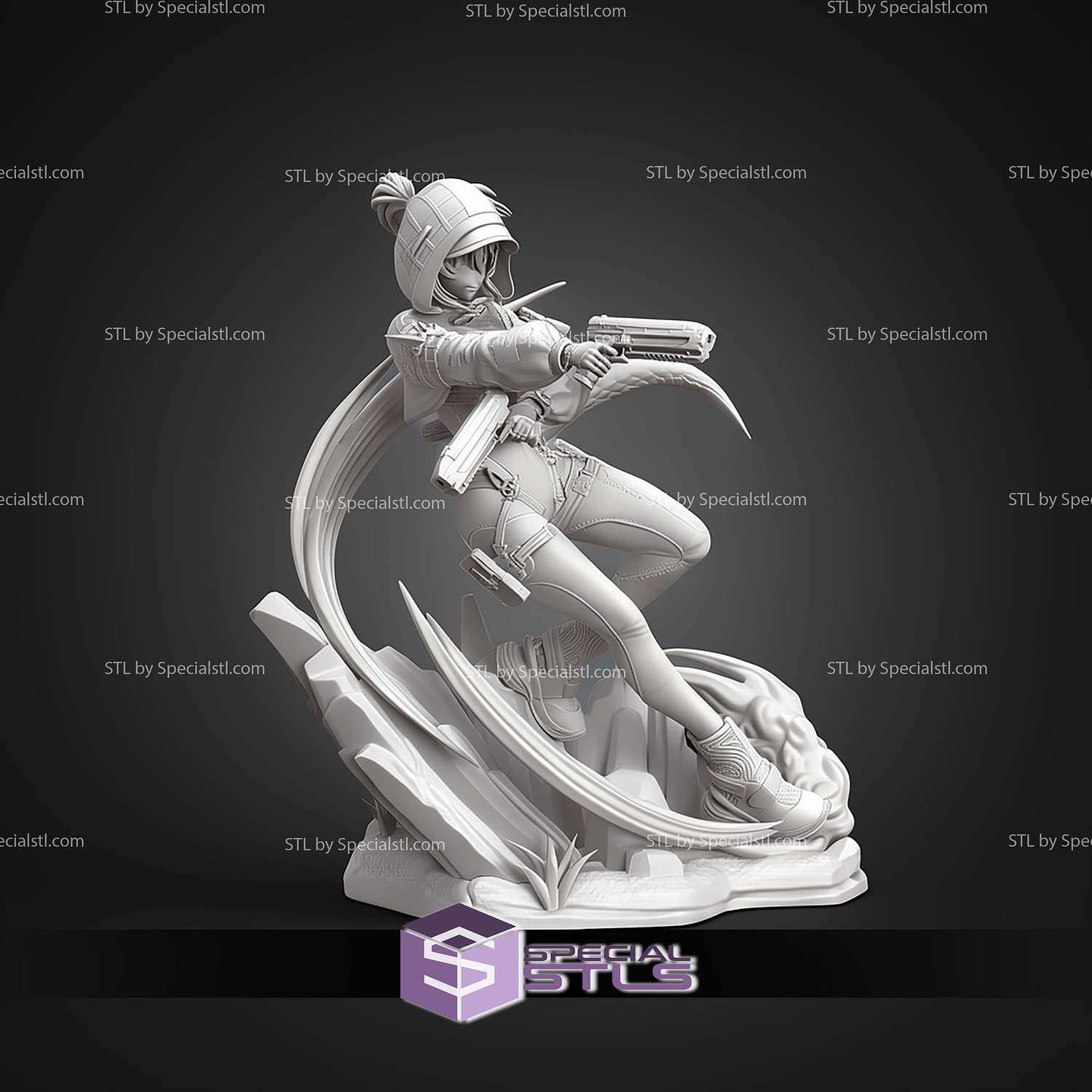 Fluorite Arknights Endfield Game 226mm STL Files 3D Model — view 7