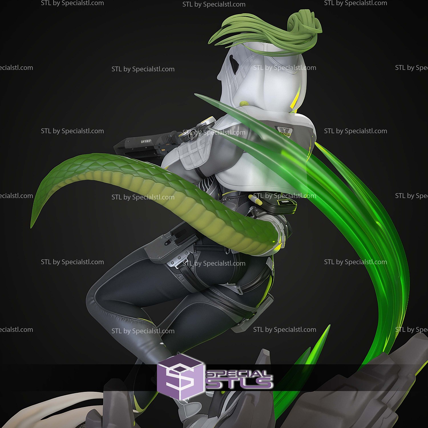 Fluorite Arknights Endfield Game 226mm STL Files 3D Model — view 8