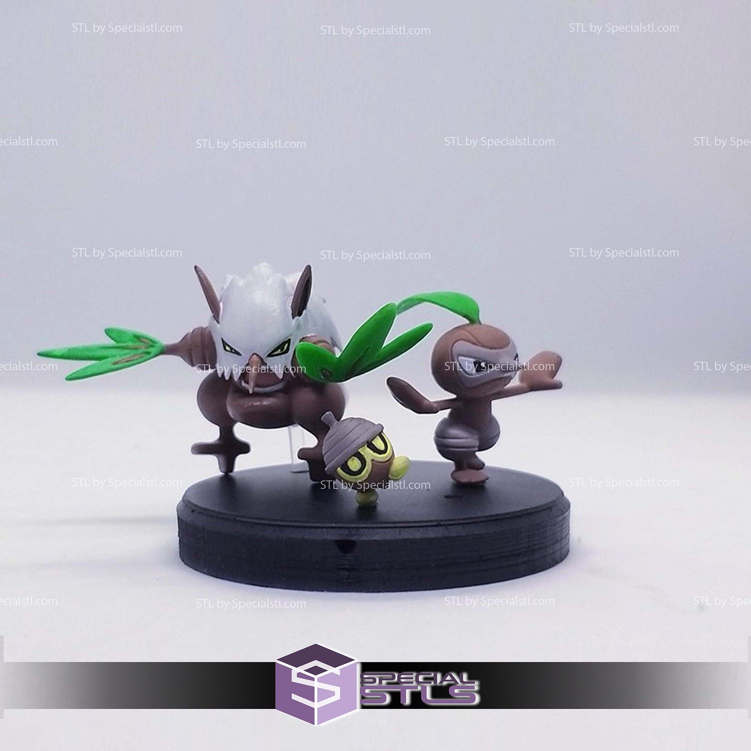 Pokemon STL Collection Seedot Nuzleaf Shiftry 3D Model — view 2