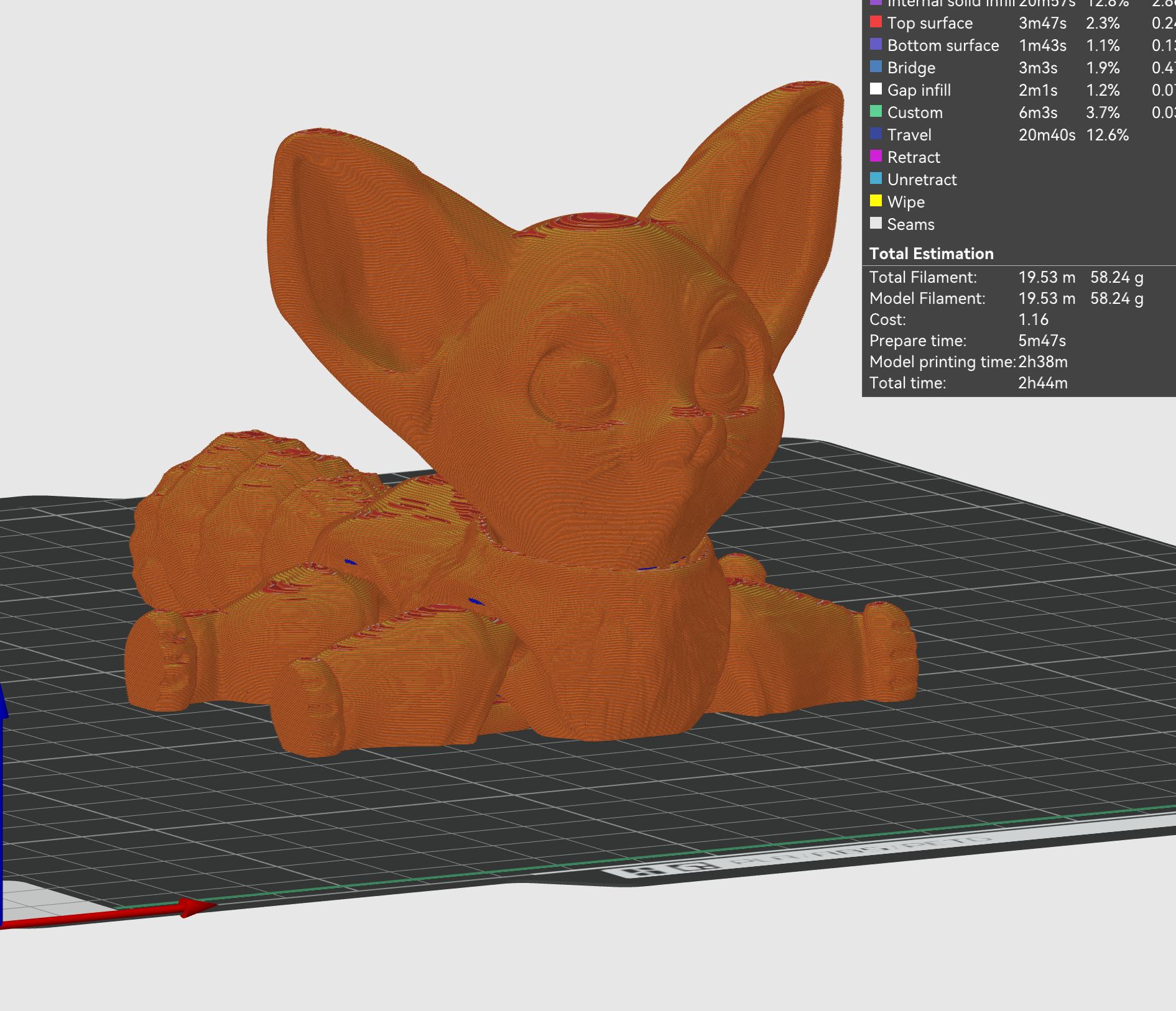Fennec Fox - Desert Animal - Articulated Flexi Toy - No Supports 3D Print STL/3MF Model