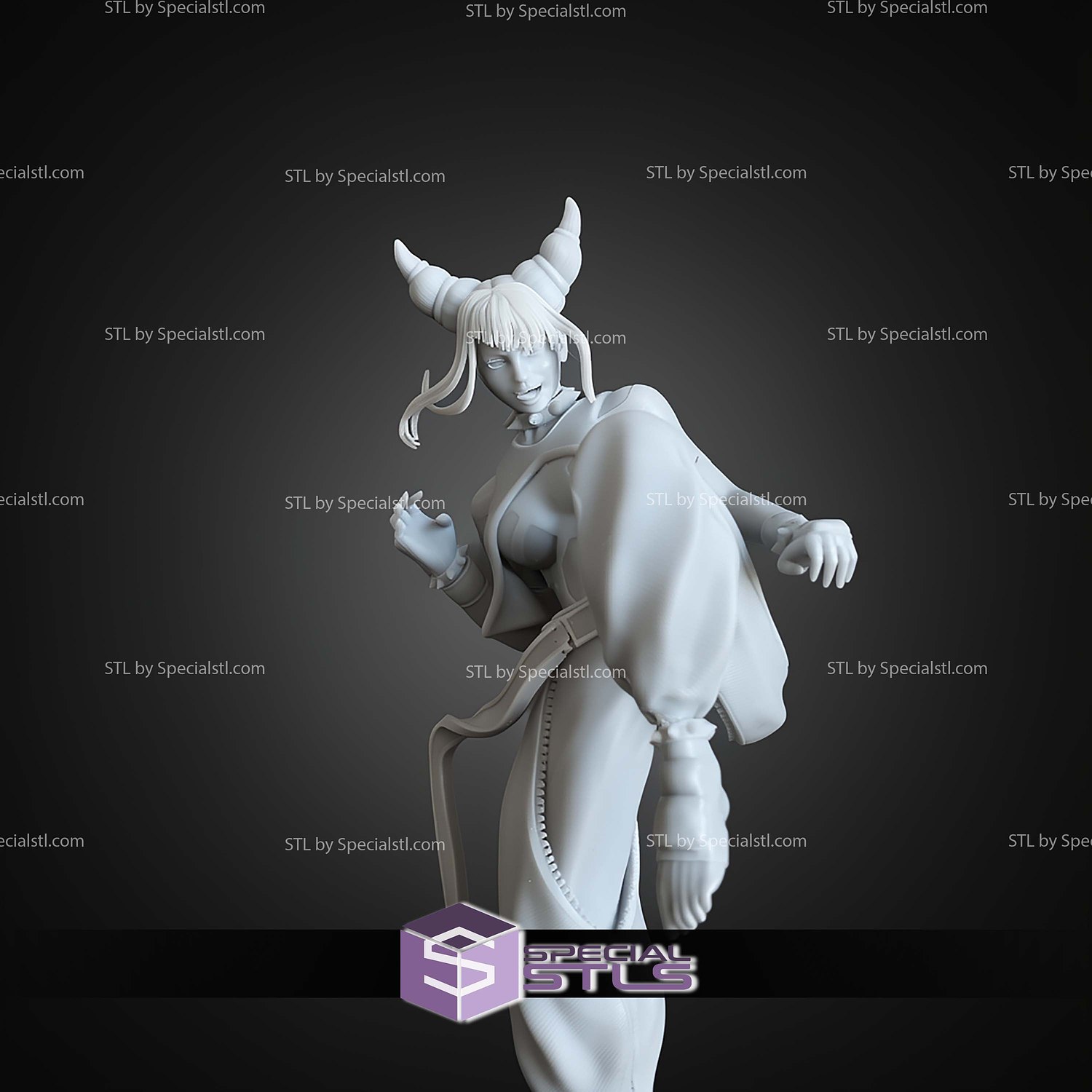 Juri Han Street Fighter Kick STL Files 3D Model — view 5
