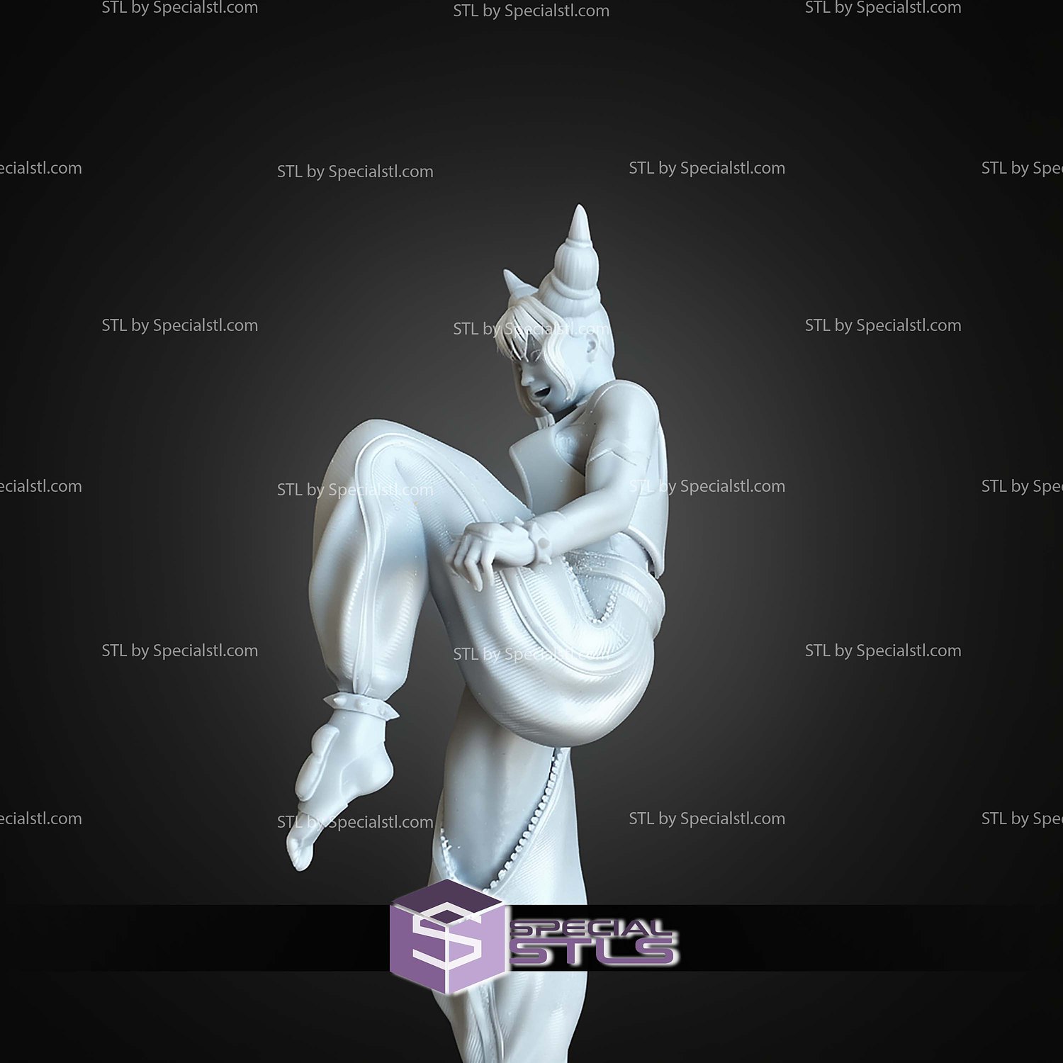 Juri Han Street Fighter Kick STL Files 3D Model — view 6