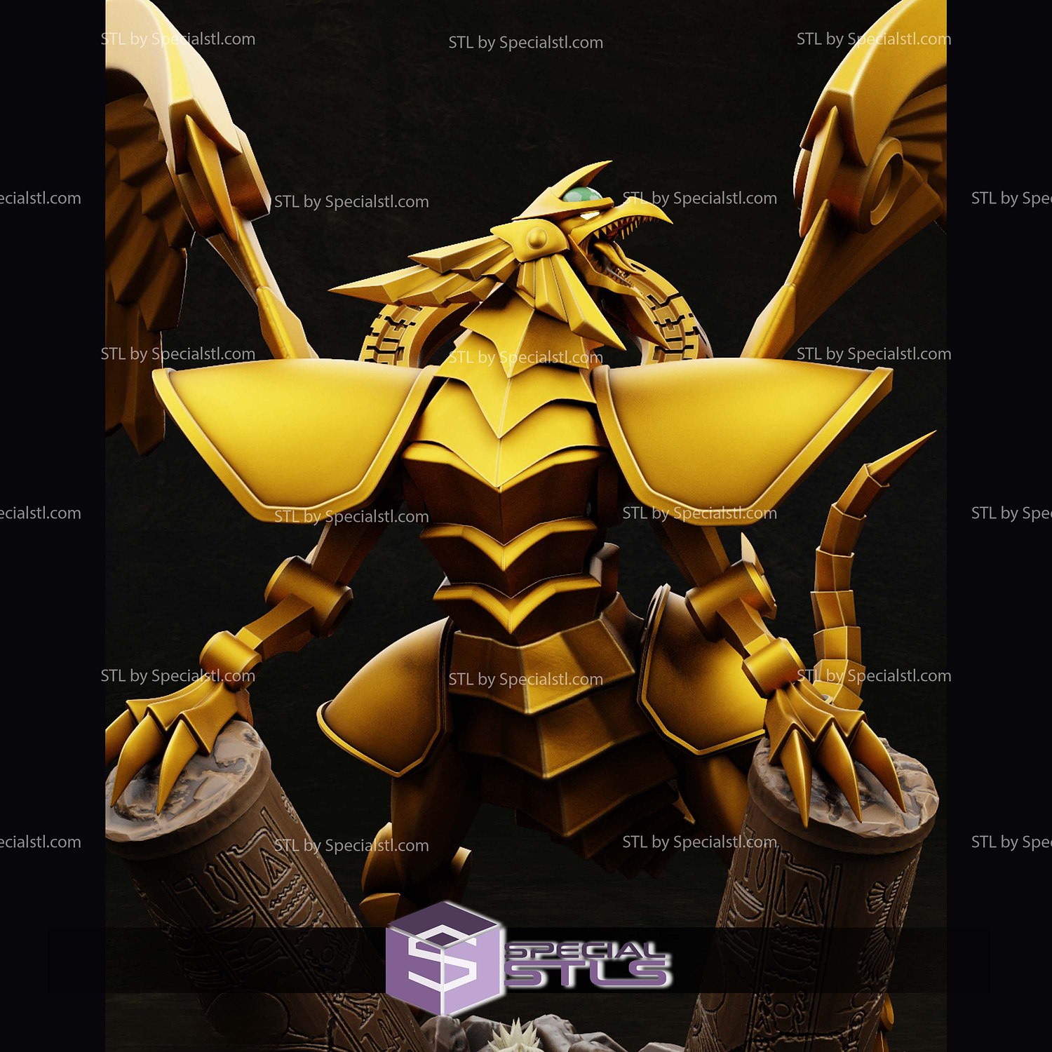 The Winged Dragon of Ra Digital STL Files 3D Model — view 2