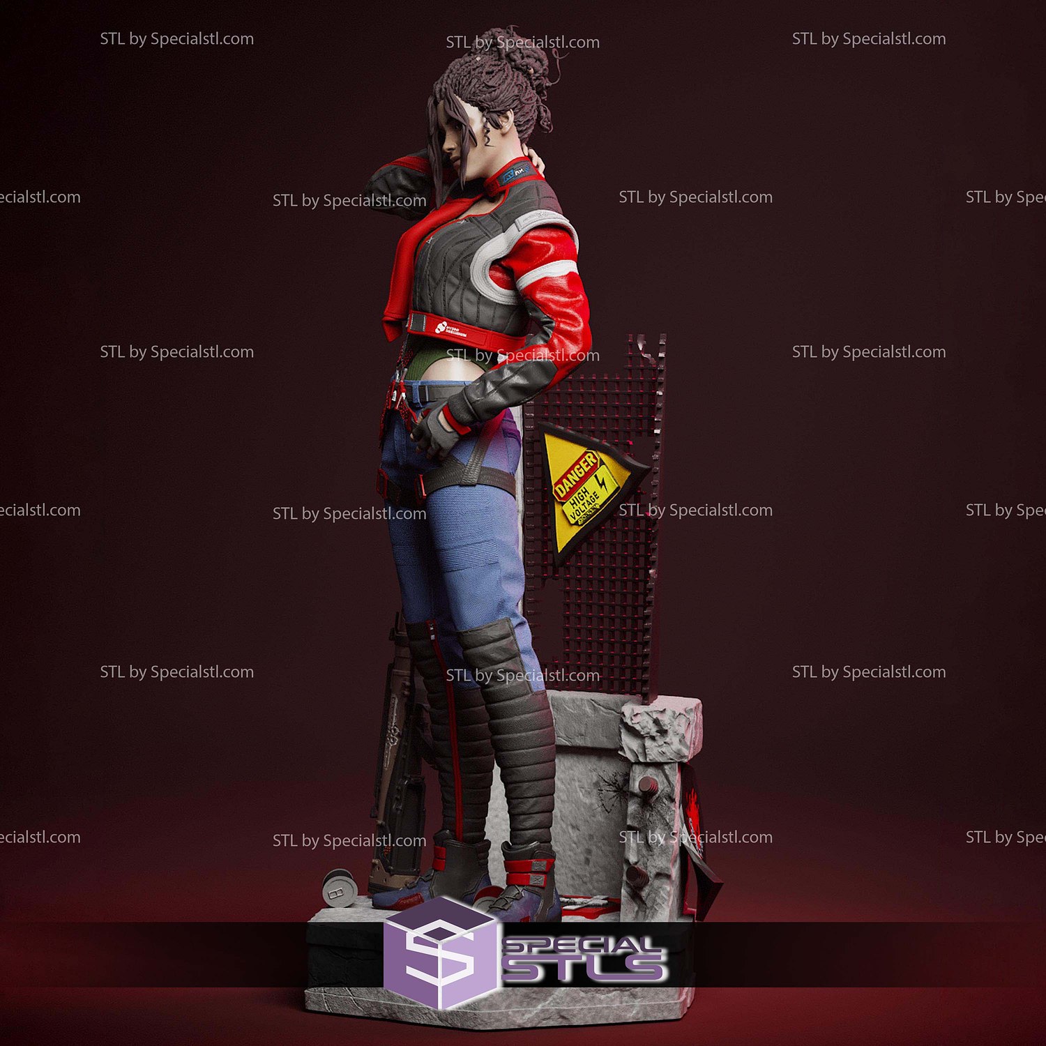 Panam Palmer Cyberpunk 2077 1-6 STL Files 3D Model — view 4