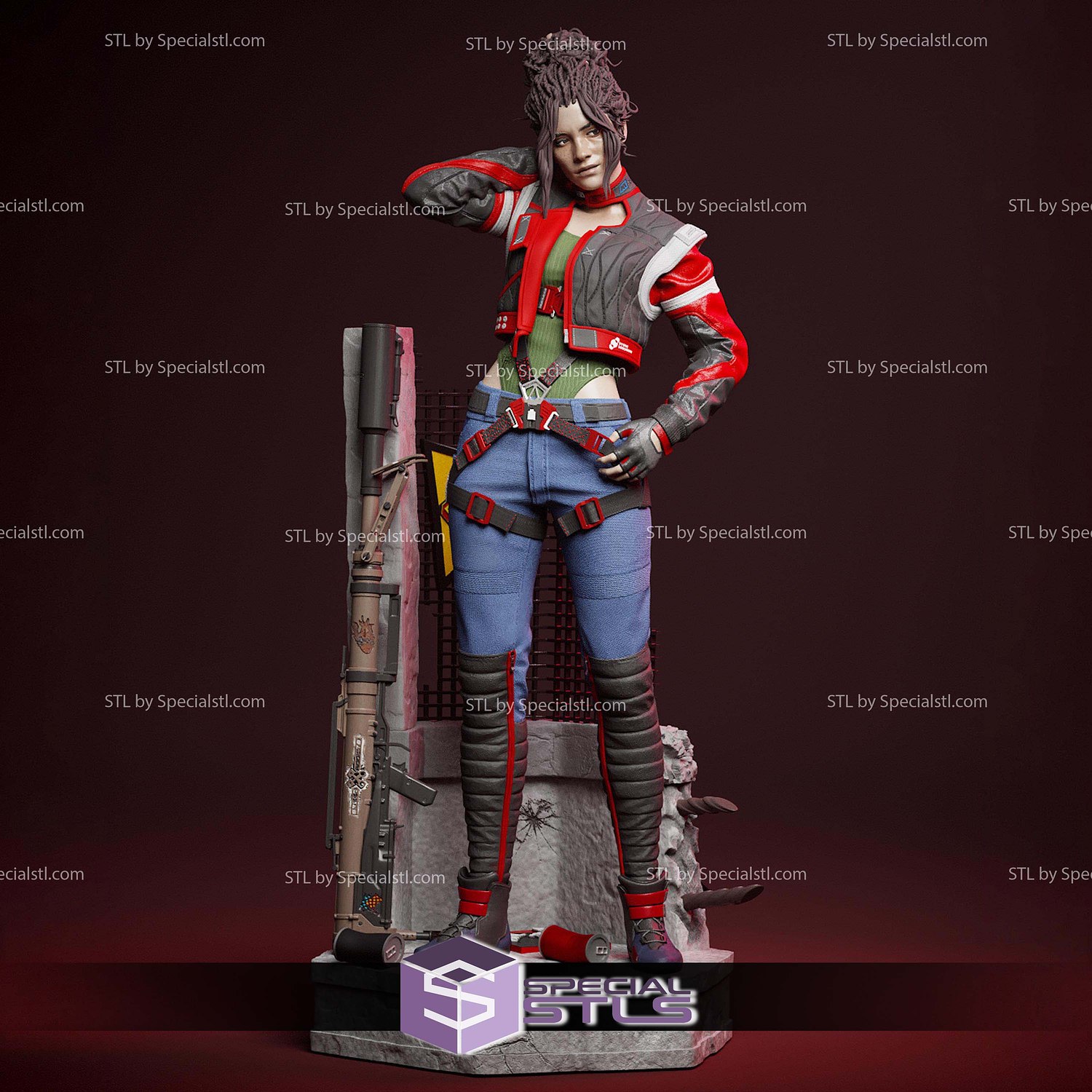 Panam Palmer Cyberpunk 2077 1-6 STL Files 3D Model — view 7