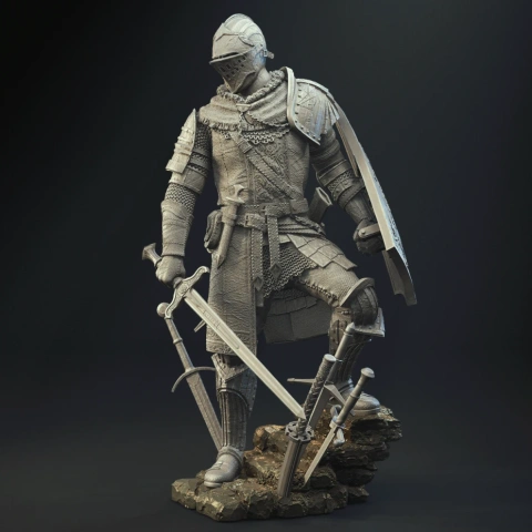 Elite Knight of Astora 3D Printer Files | Assembly STL Model