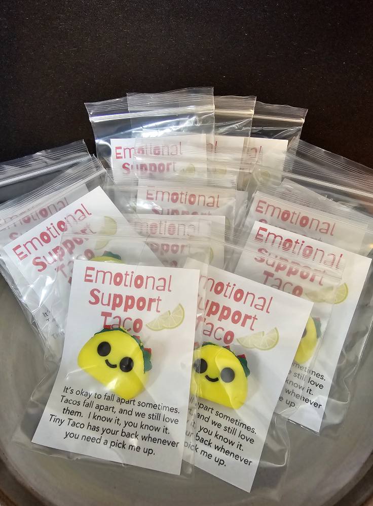 Emotional Support Taco- Encouragement Pocket Pet and Card 3D 3MF Model — view 6