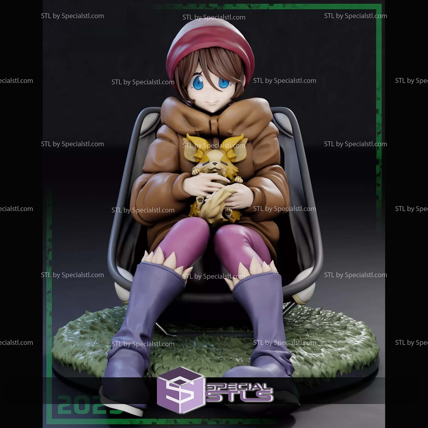 Ena Saito Yuru Camp 3D Printer Files STL Model — view 2