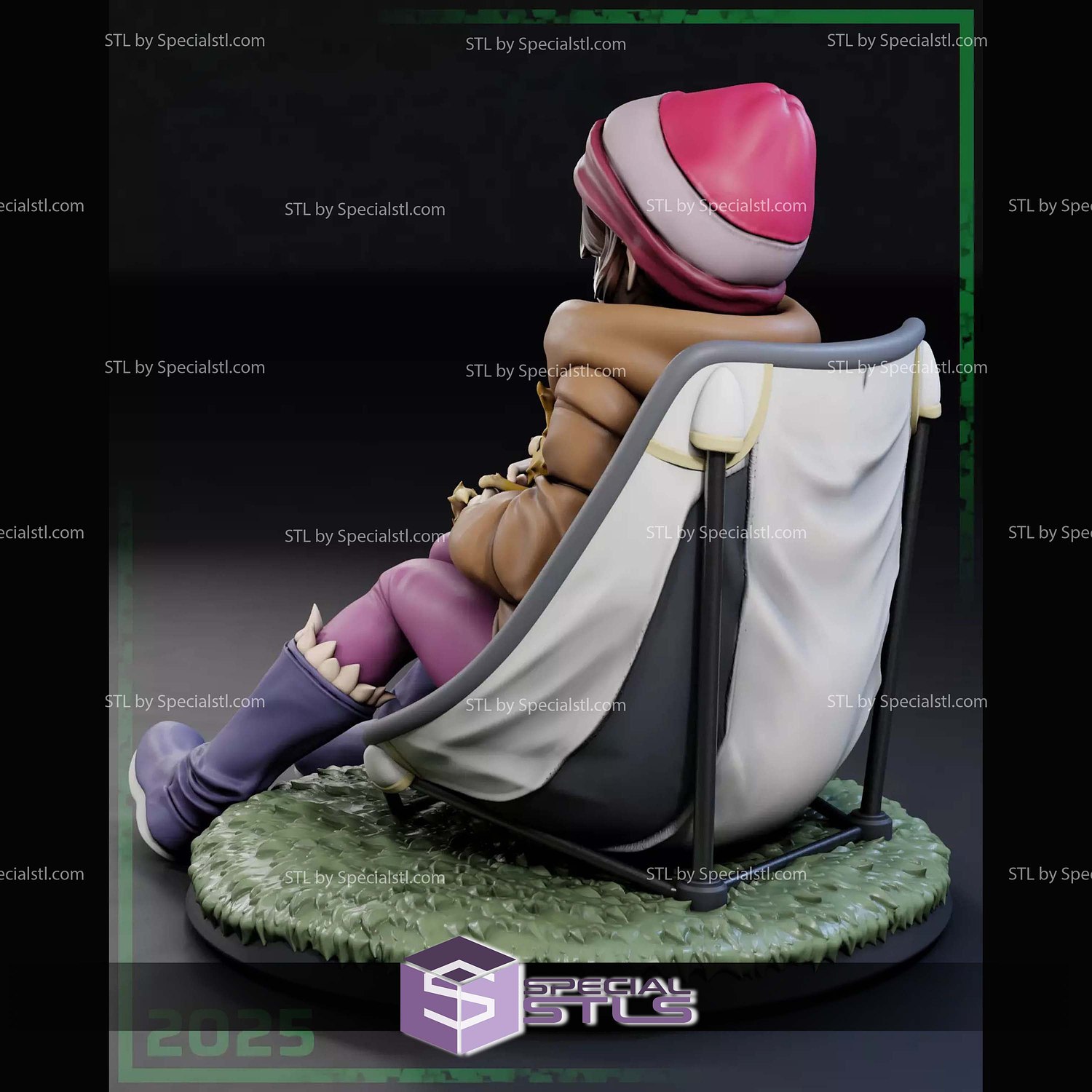 Ena Saito Yuru Camp 3D Printer Files STL Model — view 4