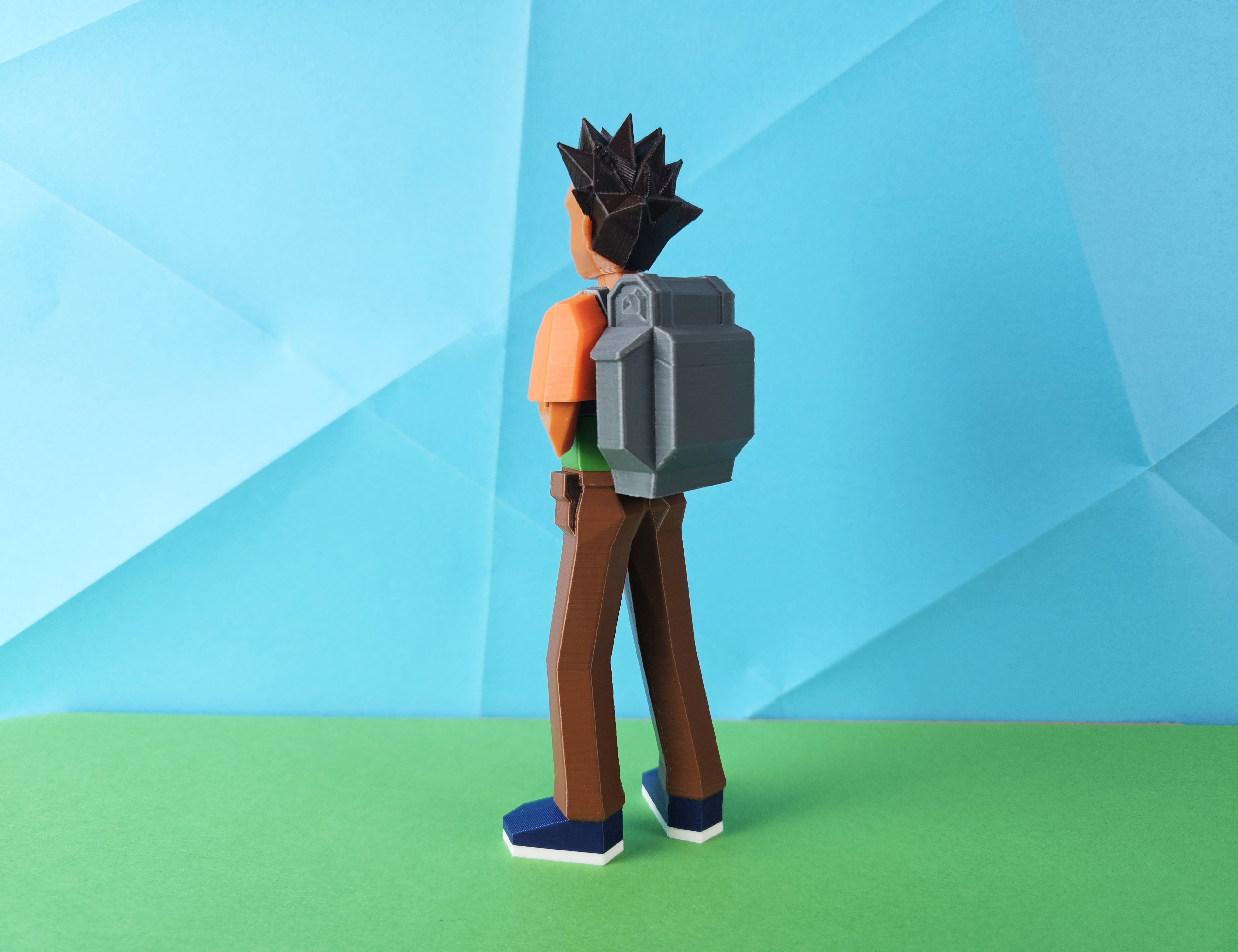Brock Low Poly from Pokemon 3D 3MF Model