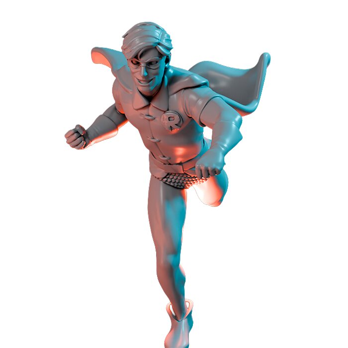 Dick II - Scale Tabletop Model 3D STL Model — view 3