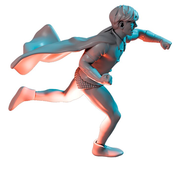 Dick II - Scale Tabletop Model 3D STL Model — view 4