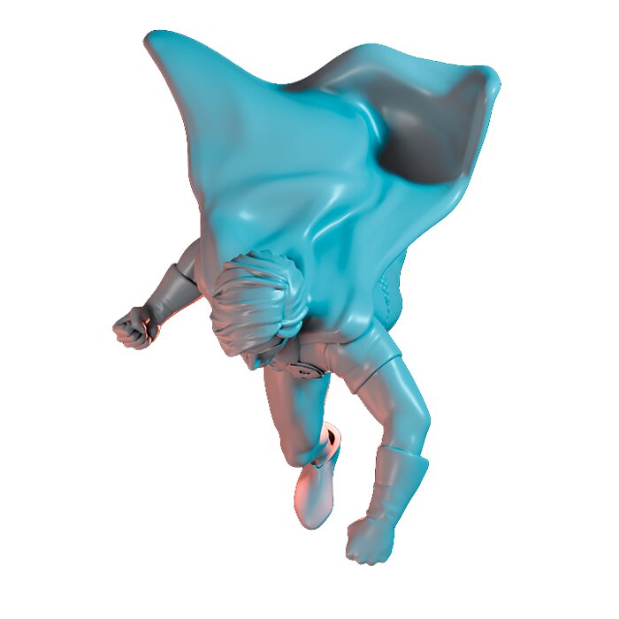 Dick II - Scale Tabletop Model 3D STL Model — view 6