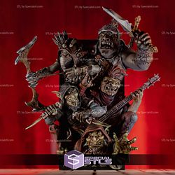 Book Nook Collection - Goblins Party Digital Sculpture 3D STL Model — view 1