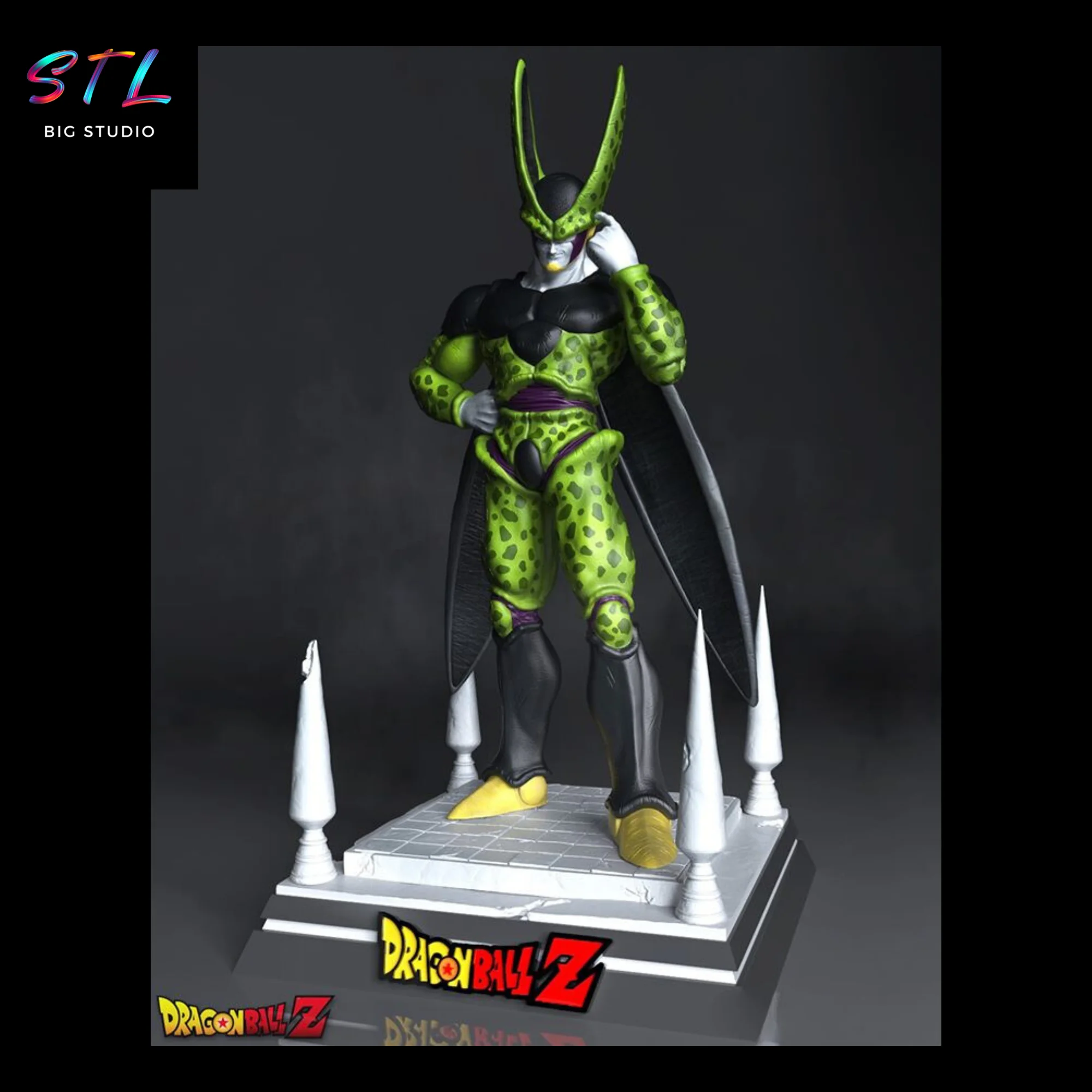 Perfect Cell STL | 3D Printable Figure from Dragon Ball Z Model