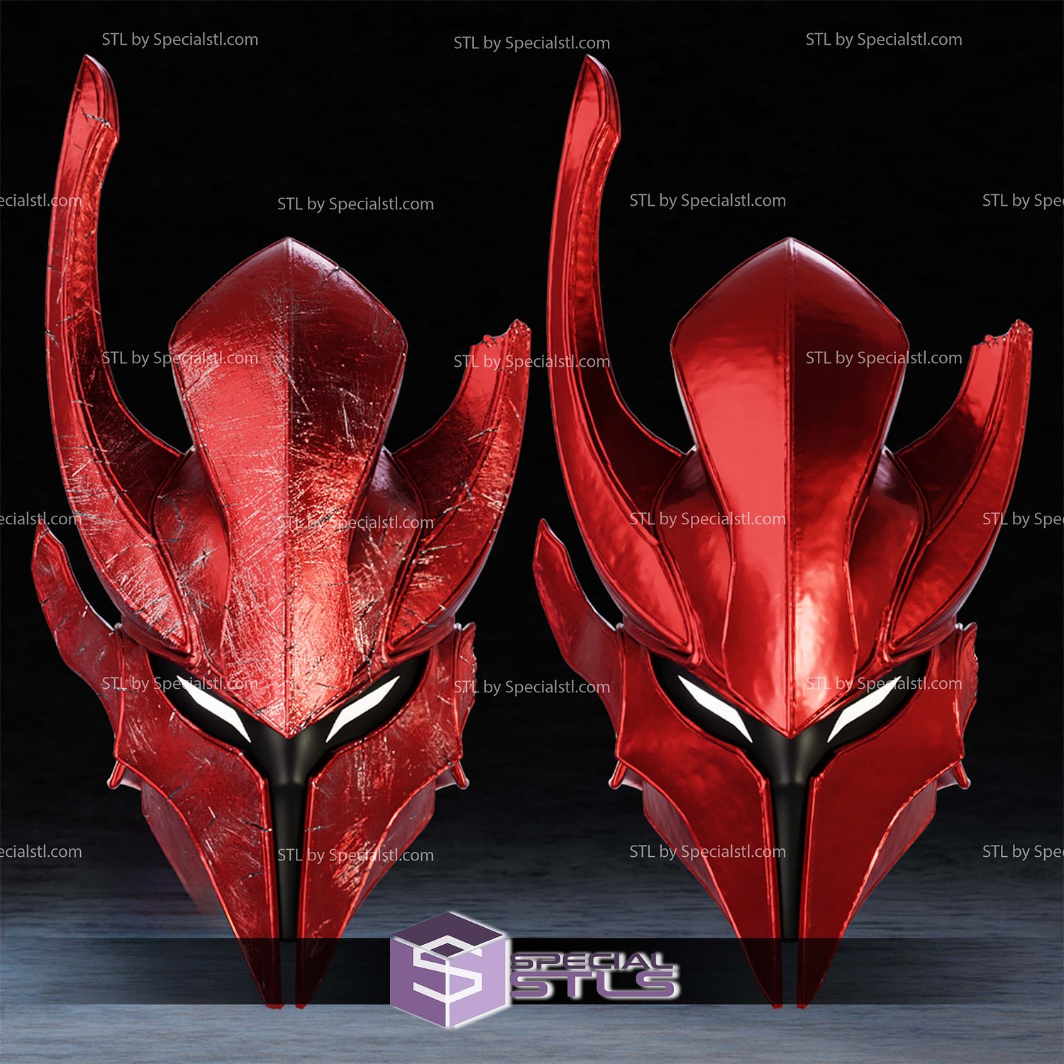Cosplay STL Files Igris Helmet 3D Model — view 2
