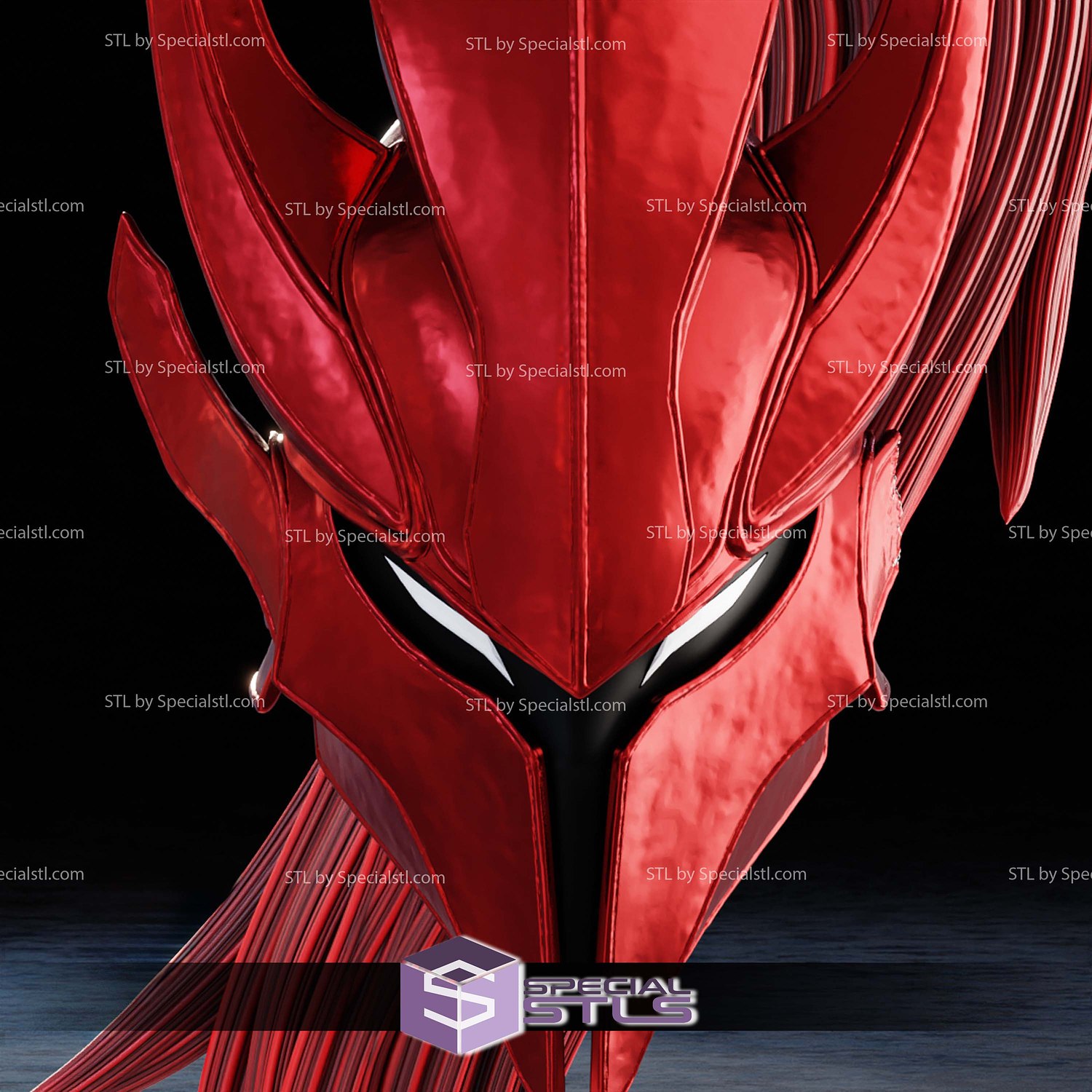 Cosplay STL Files Igris Helmet 3D Model — view 4