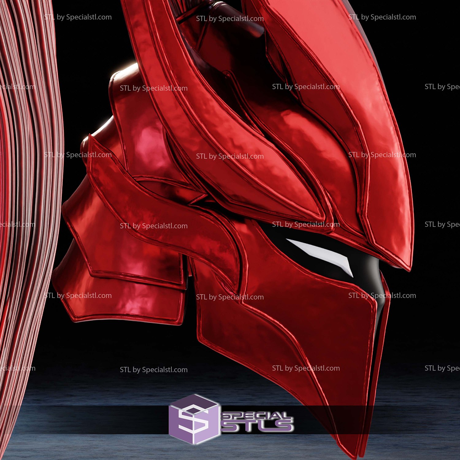Cosplay STL Files Igris Helmet 3D Model — view 5