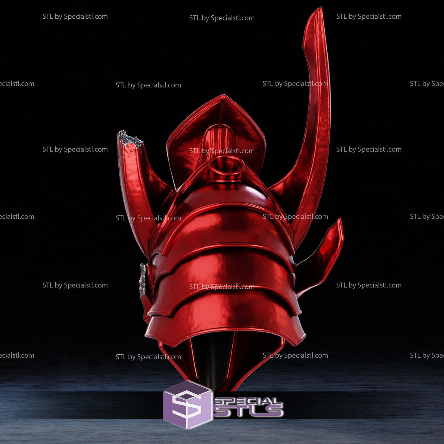 Cosplay STL Files Igris Helmet 3D Model — view 7