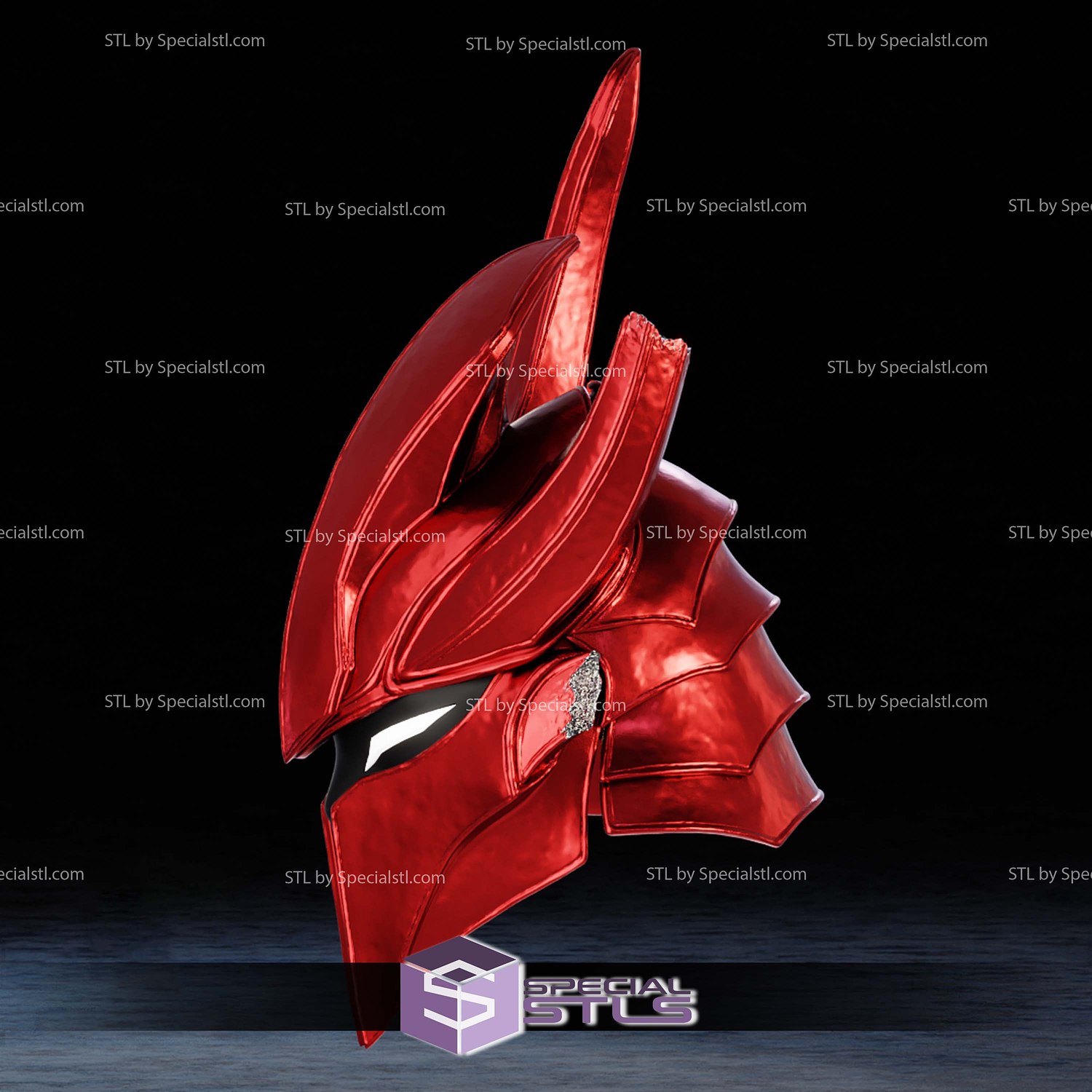 Cosplay STL Files Igris Helmet 3D Model — view 8