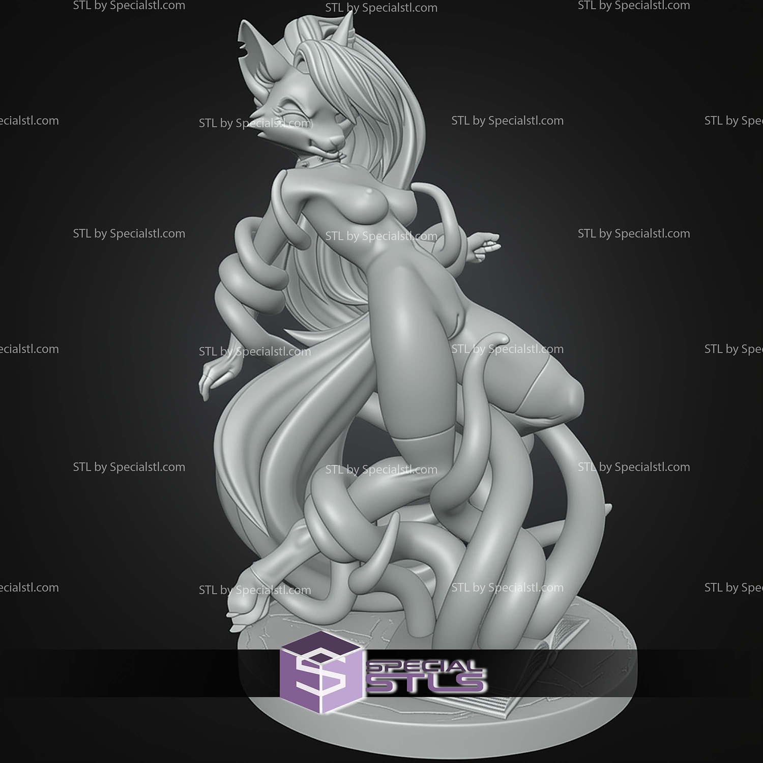 Loona and Tentacle Monster STL Files 3D Model — view 2
