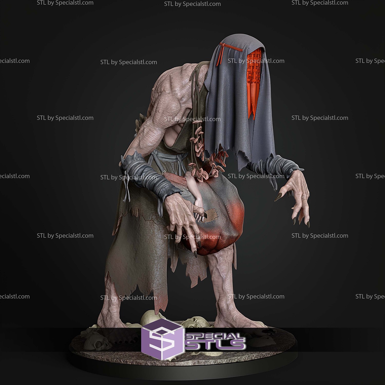 Crones The Witcher 3 1 6 STL Files 3D Model — view 2
