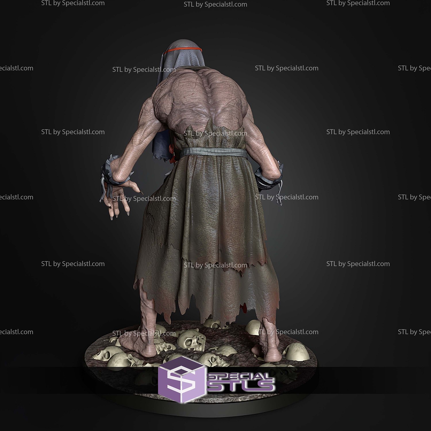 Crones The Witcher 3 1 6 STL Files 3D Model — view 6