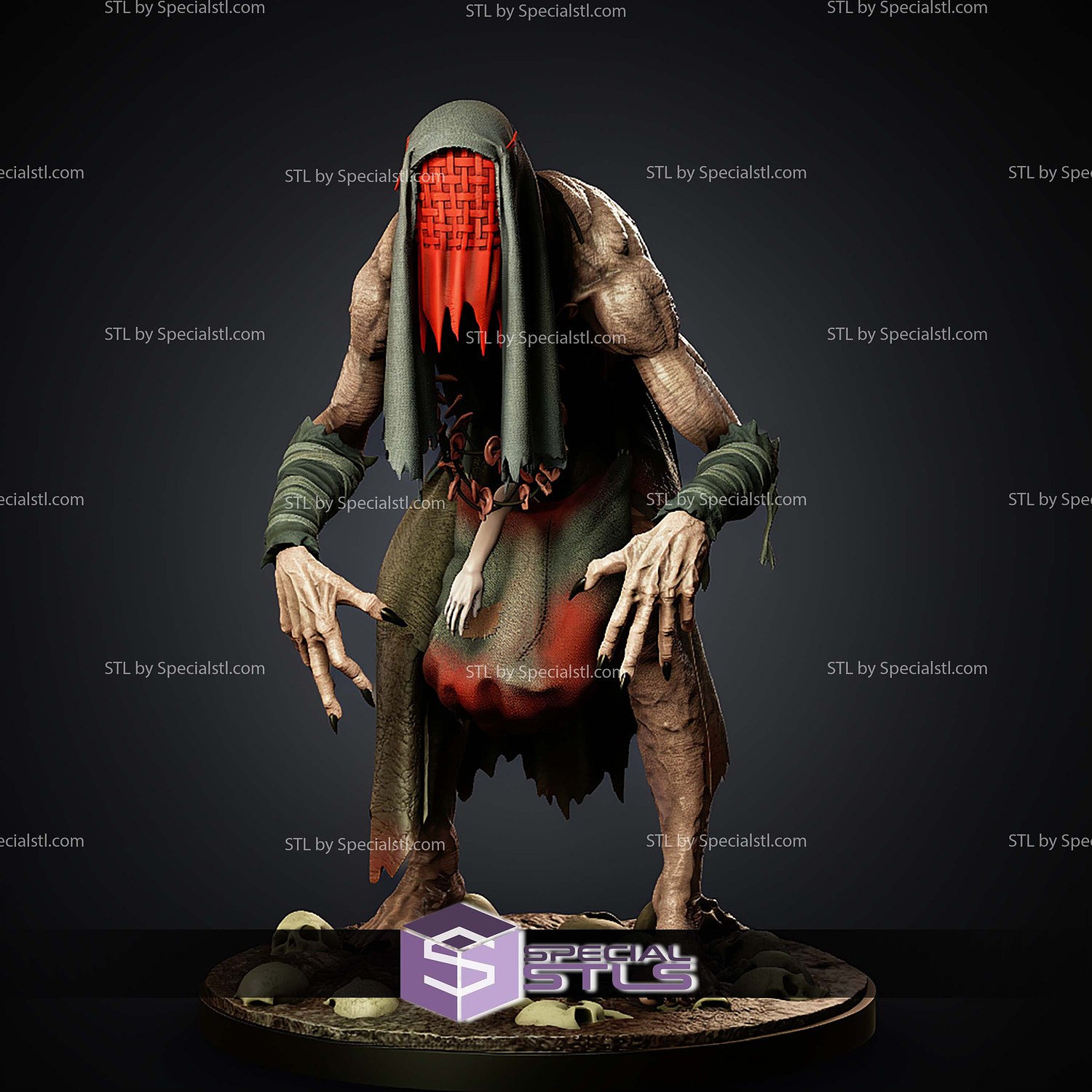 Crones The Witcher 3 1 6 STL Files 3D Model — view 7