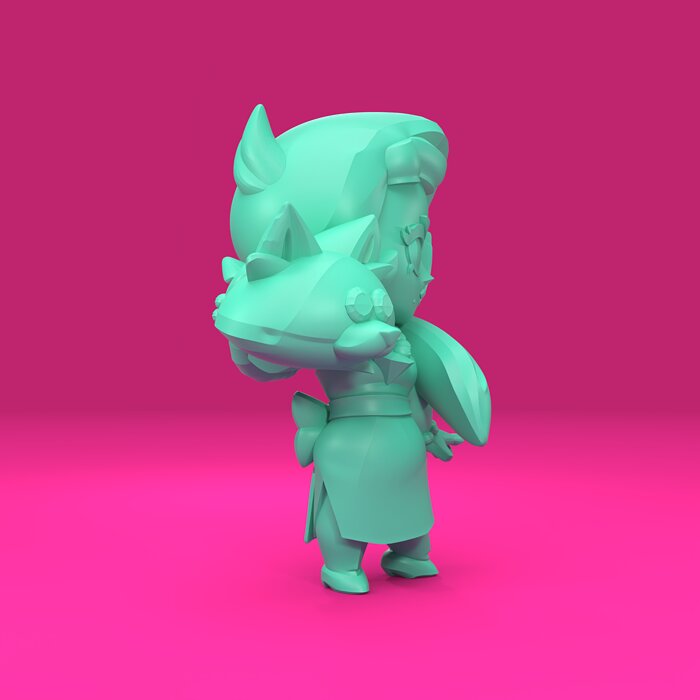 Lola Original - Brawl Stars 3D 3MF Model — view 4
