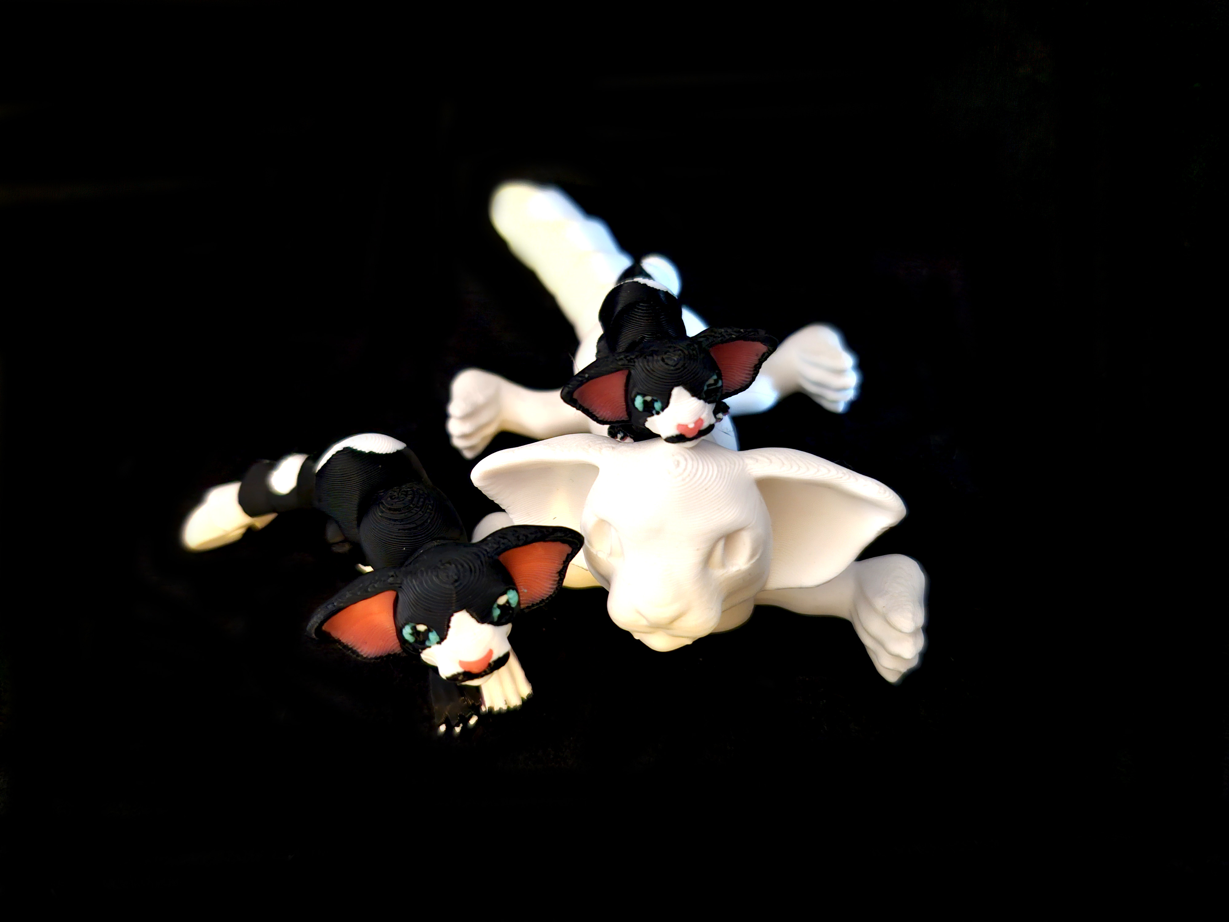 Mini Oriental Shorthair Cat *Personal Use* 3D STL Model