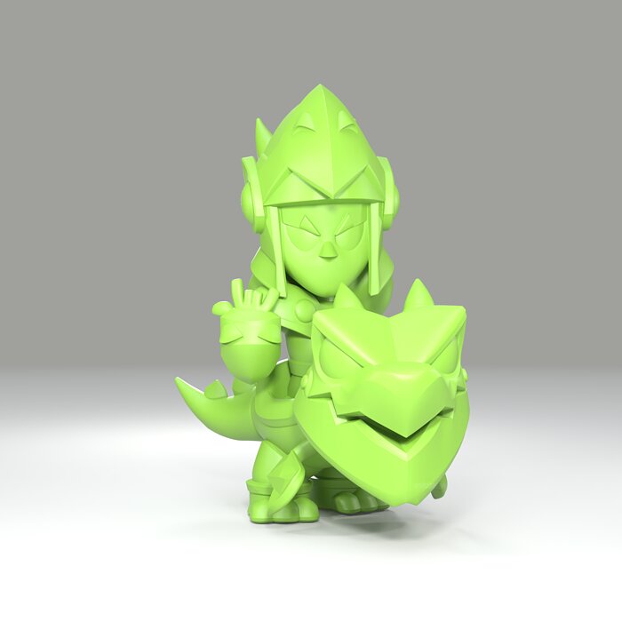 Draco Original - Brawl Stars 3D 3MF Model — view 5