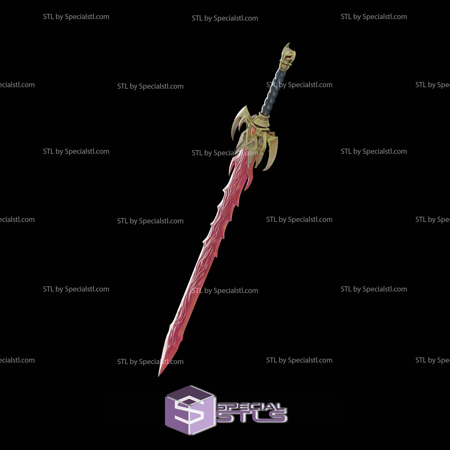 Cosplay STL Files Blade Sword Marvel Rivals 3D Model — view 5