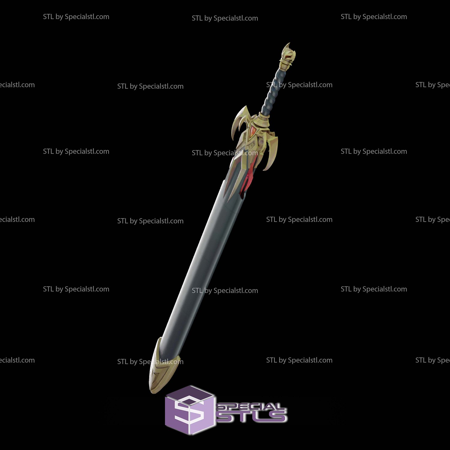 Cosplay STL Files Blade Sword Marvel Rivals 3D Model — view 8