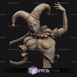 Jester Medieval Time Bust STL Files 3D Model