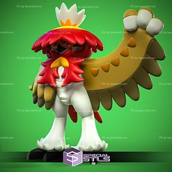Hisuian Decidueye Pokemon Complete STL Files 3D Model