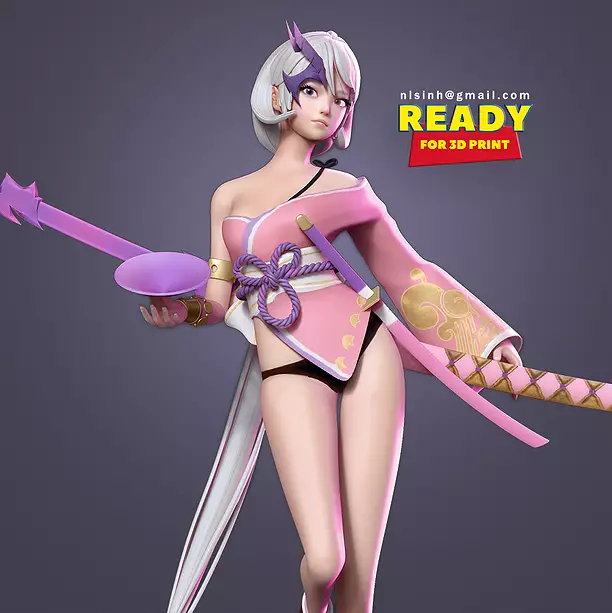 Beakah - Overhit Fanart 3D ZTL Model