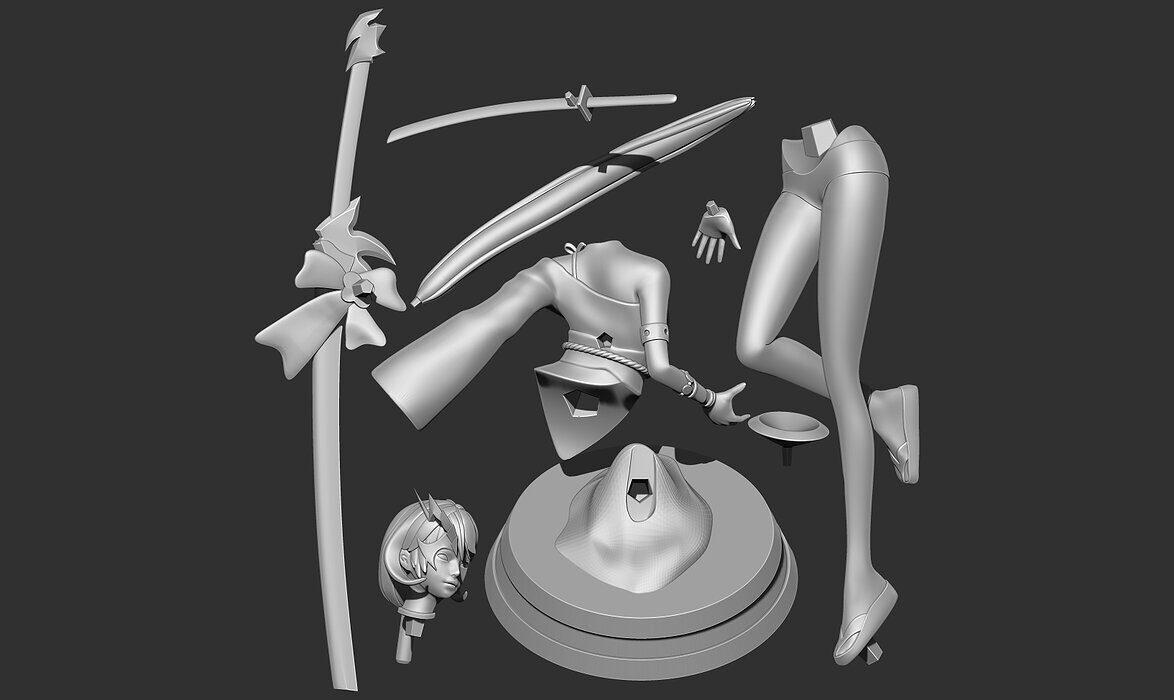 Beakah - Overhit Fanart 3D ZTL Model — view 3