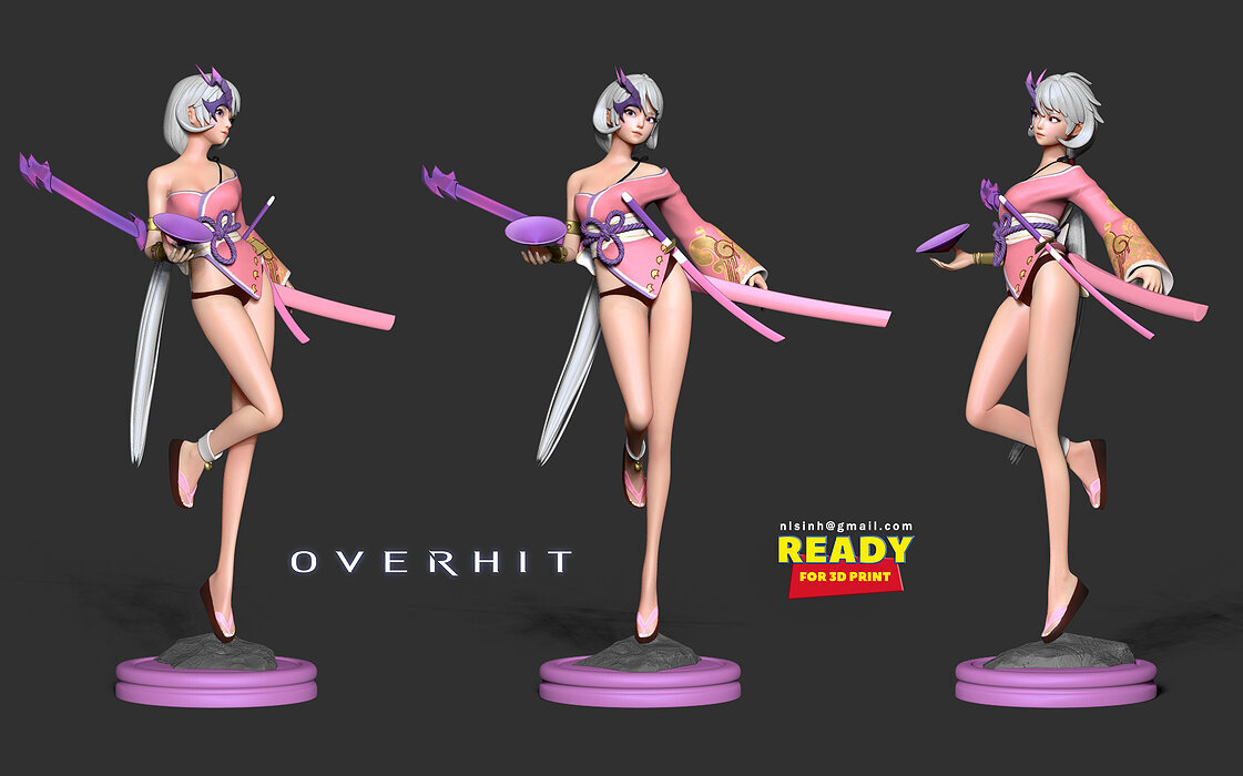 Beakah - Overhit Fanart 3D ZTL Model — view 5