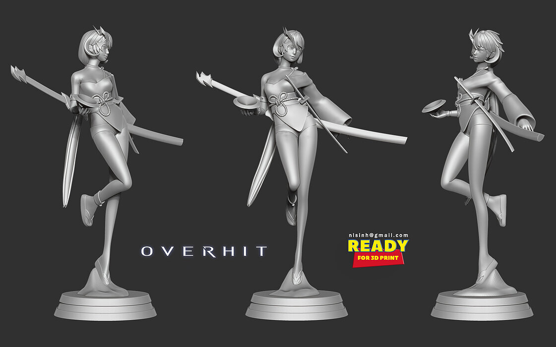 Beakah - Overhit Fanart 3D ZTL Model — view 6