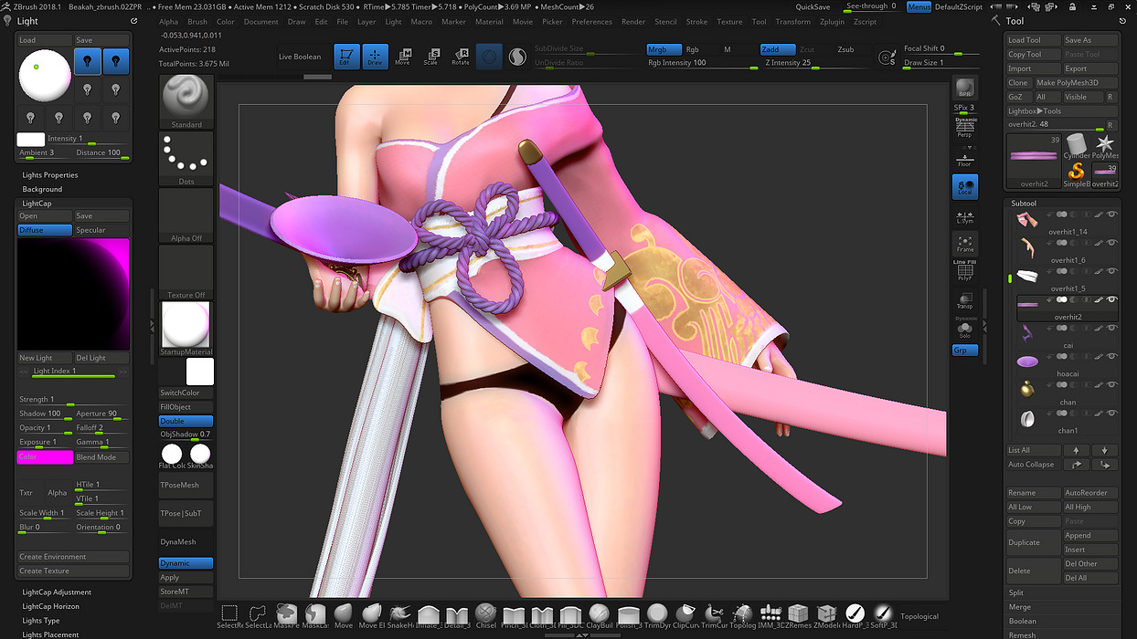 Beakah - Overhit Fanart 3D ZTL Model — view 8