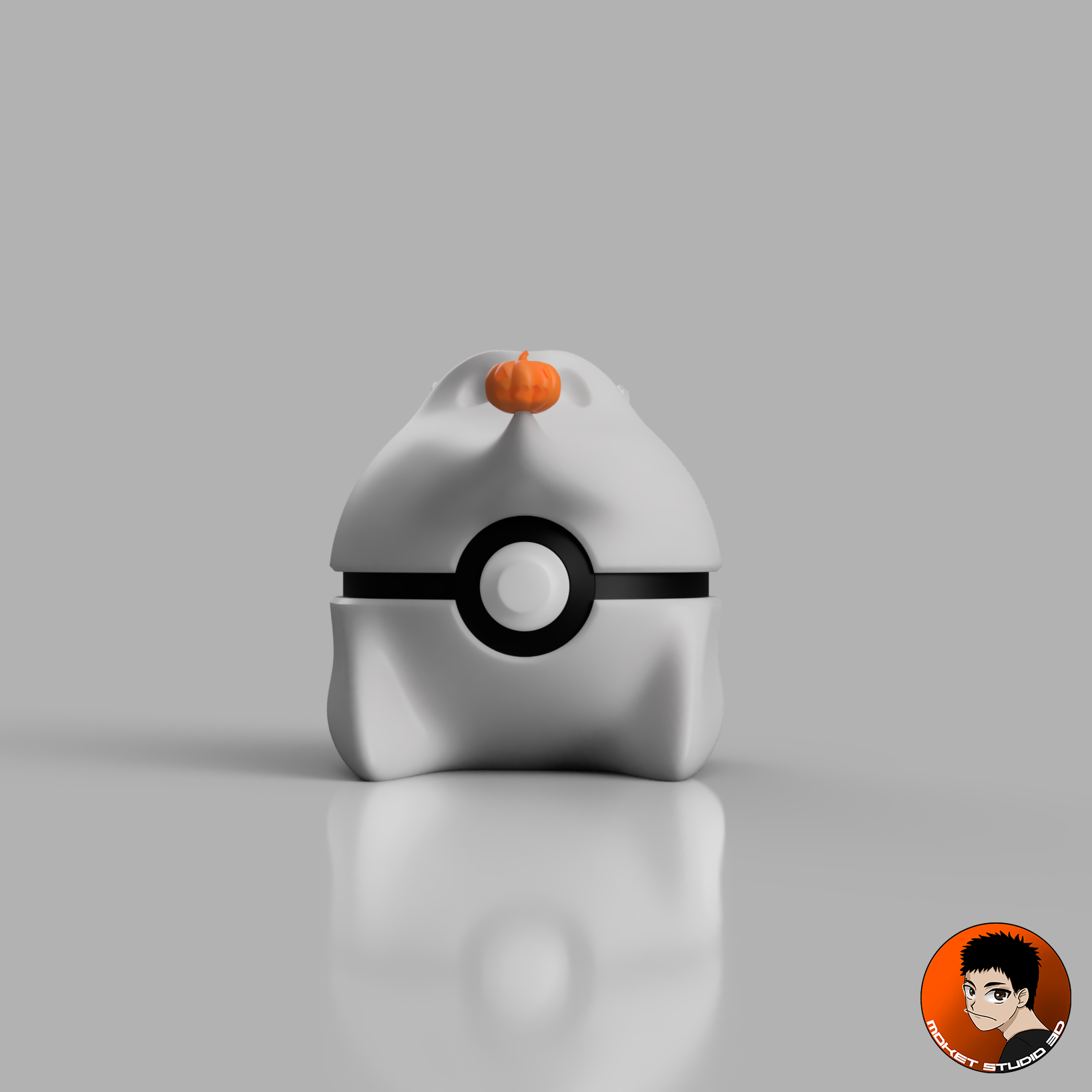Zero Pokeball from The Nightmare Before Christmas 3D STL Model