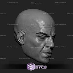 Custom Head STL Dominic Toretto Fast and Furious 3D Model