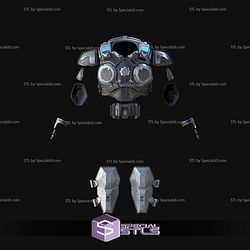 Cosplay STL Files Marcus Fenix COG Armor Gear of War 3D Model