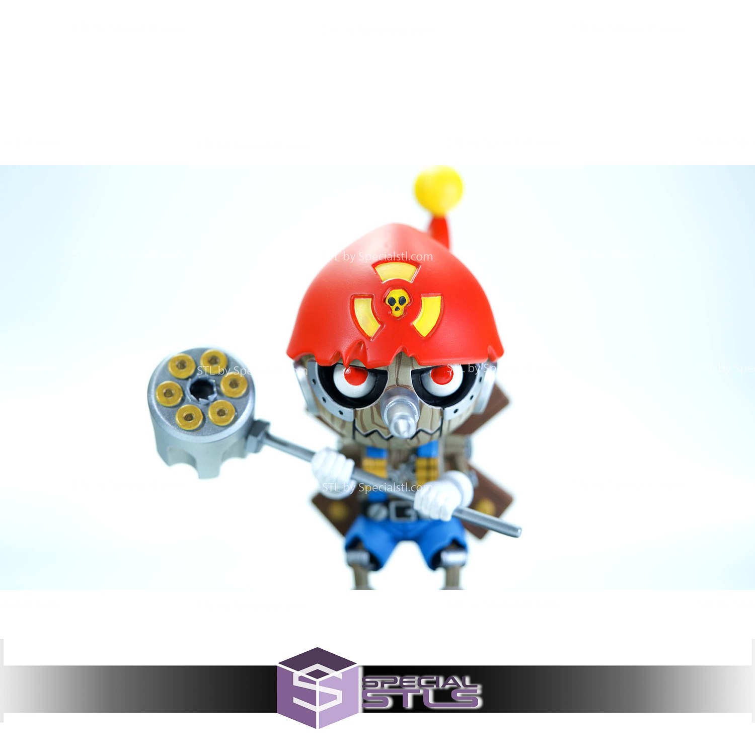 Puppetmon Pinocchiomon Chibi Sculptures 3D Printing STL Model — view 2